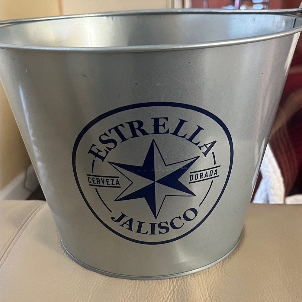 Estrella Jalisco Silver Beverage Bucket